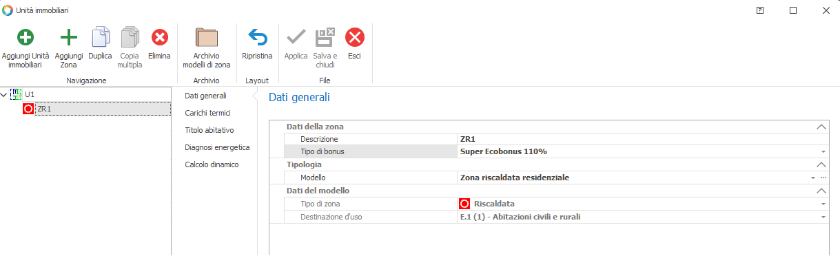 Dati Zona