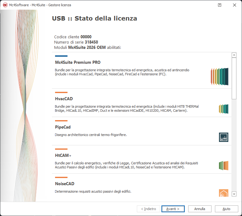 Dettaglio Licenza