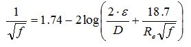 Formula di Colebrook