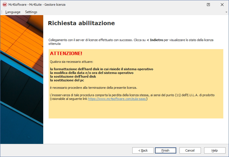 Conferma Successo