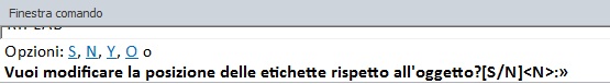 Finestra Riposiziona Etichette