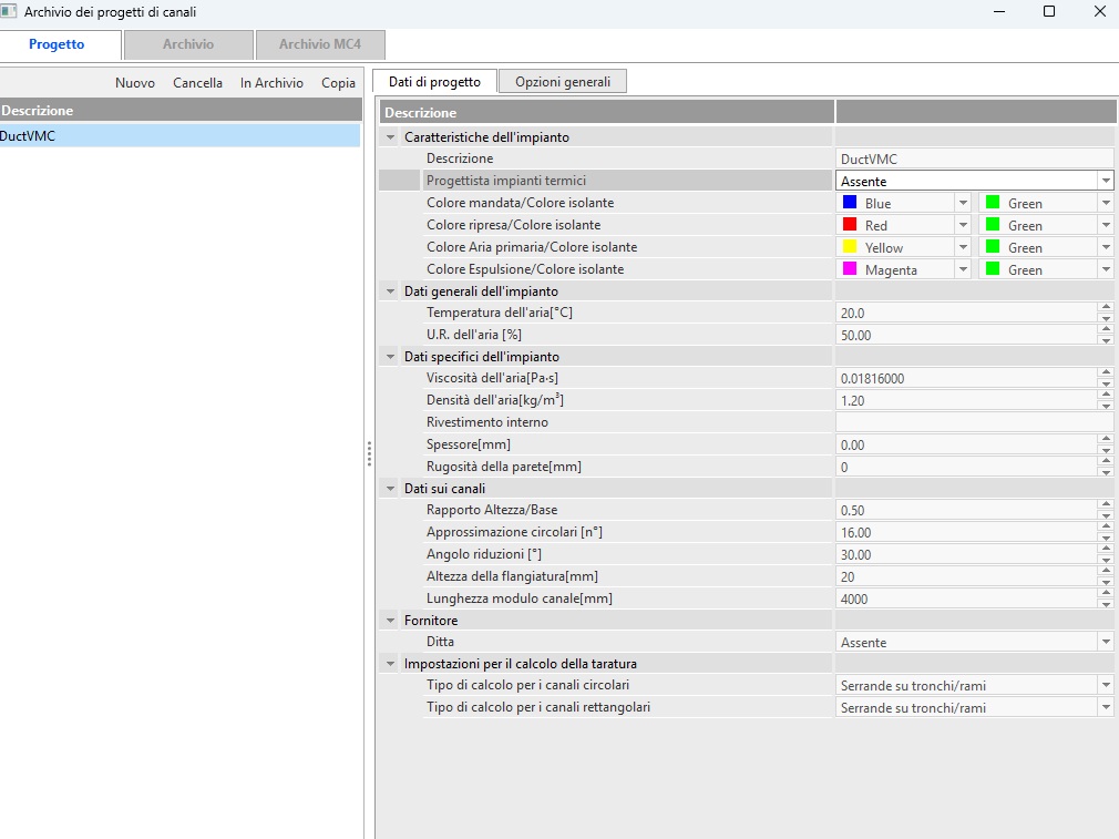 Archivio Progetti VMC