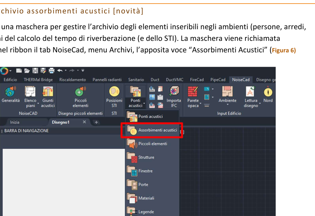 Richiamo della maschera Archivio assorbimenti acustici